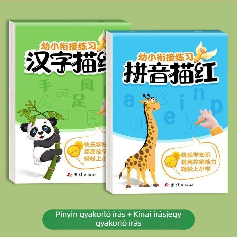 Teljes készlet gyerekeknek: írásgyakorlat számok másolásával és Pinyin írásrendi könyvvel, kezdőknek az óvoda felső csoportjában