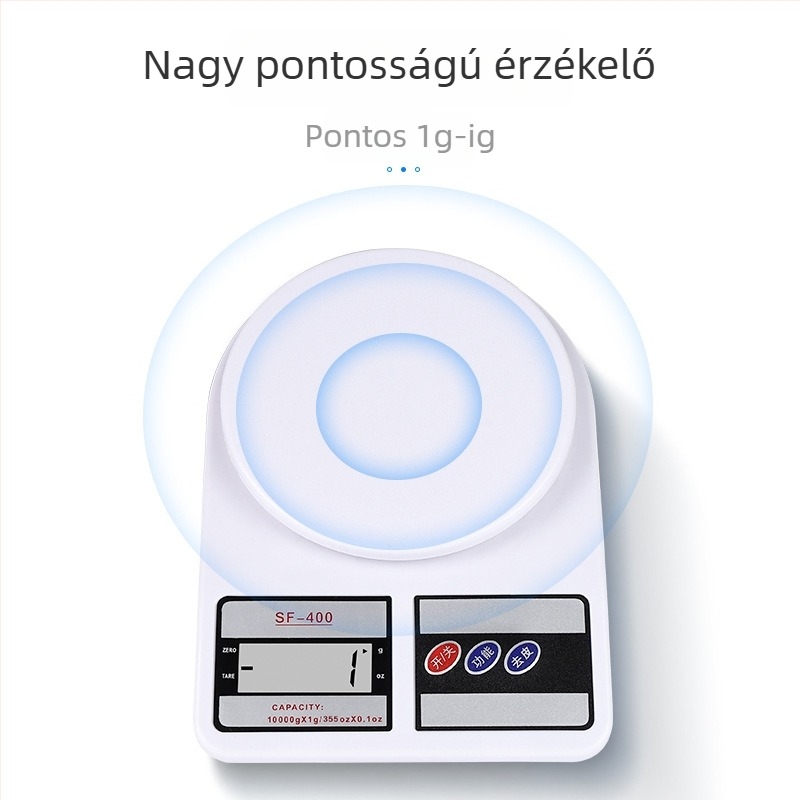 Milk Tea üzletek számára tervezett precíz konyhai mérleg, kompakt elektronikus mérleg sütéshez és élelmiszer-grammok méréséhez, kereskedelmi használatra