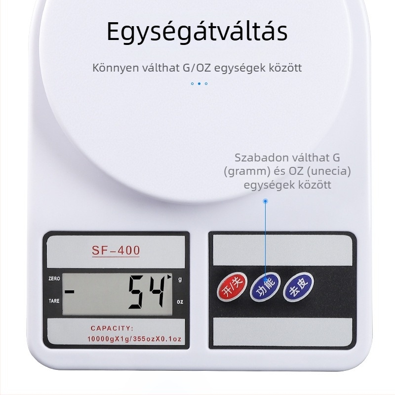 Milk Tea üzletek számára tervezett precíz konyhai mérleg, kompakt elektronikus mérleg sütéshez és élelmiszer-grammok méréséhez, kereskedelmi használatra