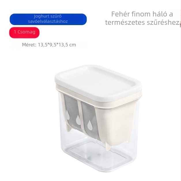 DIY görög joghurt készítő gép joghurt-szűrővel, sajt- és szója tej szűrőkkel, savó szeparátor