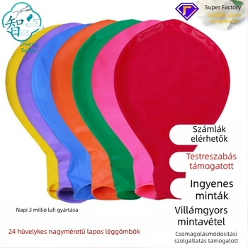 24 hüvelykes matt latex lufik, nagy gömb alakú lufik, kártyás csomagolásban, esküvői és születésnapi dekorációkhoz