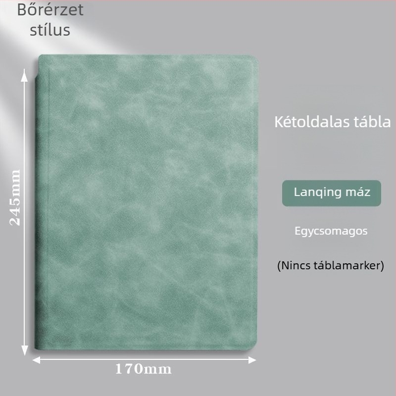 Hordozható fehér tábla jegyzetfüzet – törölhető felülettel, asztali használatra, A5/A4