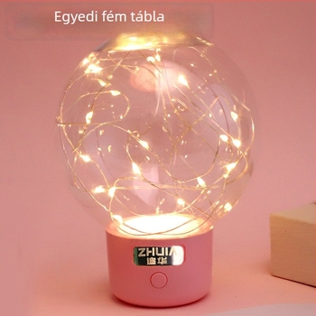 USB-s éjjellámpa – asztali éjjeli LED lámpa, bolygó motívummal