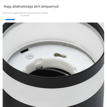 LED felületszerelt mennyezeti downlight ház – nappali, közlekedő, folyosó és hálószoba számára – fúrás nélküli telepítés