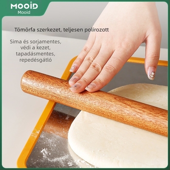 Mooid nyújtófa ébenfa, tömörfa, tésztához és gombócokhoz, élelmiszer-minőség