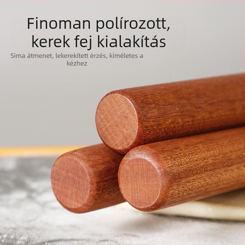 Mooid nyújtófa ébenfa, tömörfa, tésztához és gombócokhoz, élelmiszer-minőség