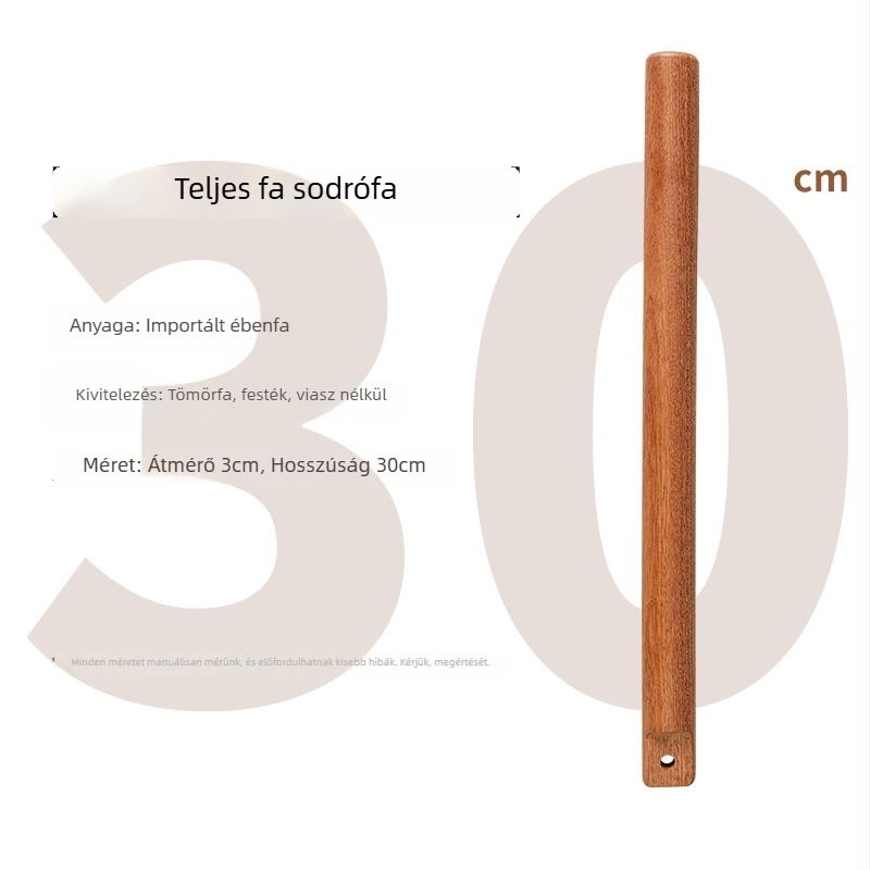 Mooid nyújtófa ébenfa, tömörfa, tésztához és gombócokhoz, élelmiszer-minőség