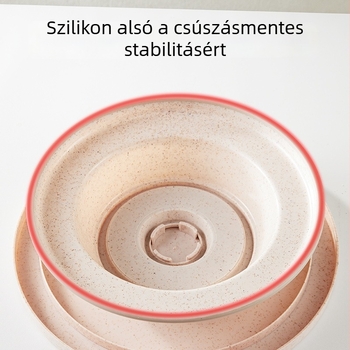 Csúszásmentes élű műanyag tortatál forgóasztal a díszítéshez és sütéshez