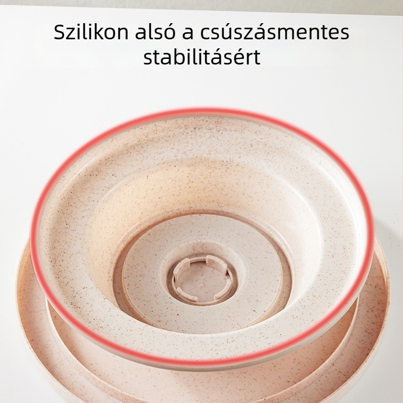 Csúszásmentes élű műanyag tortatál forgóasztal a díszítéshez és sütéshez