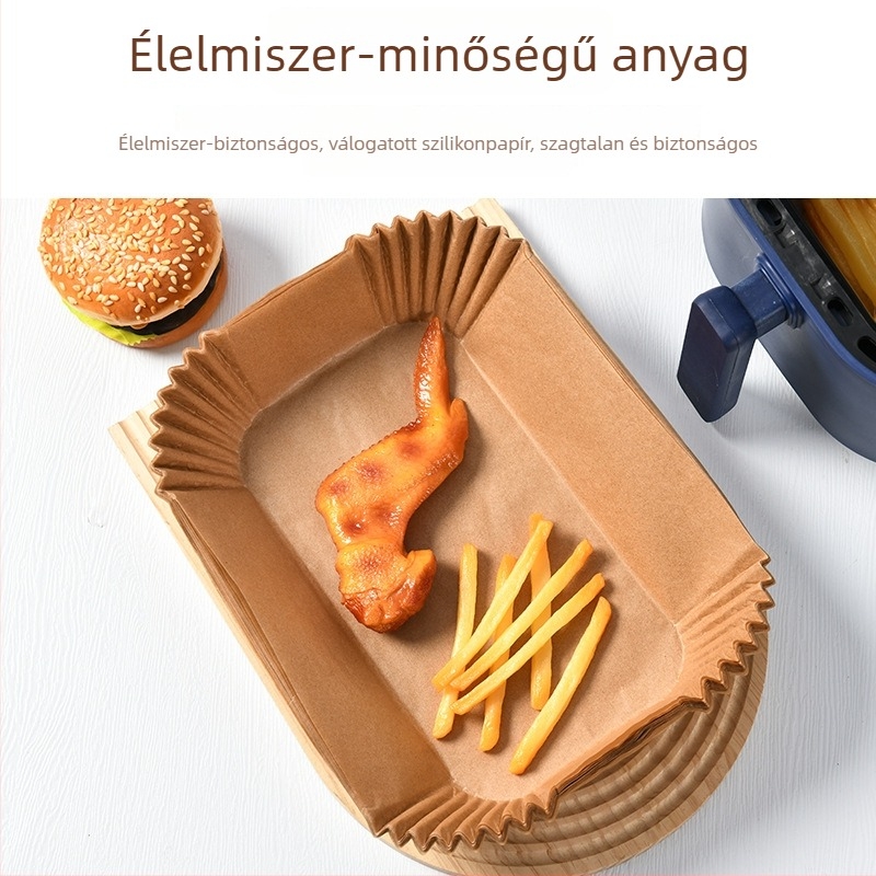 Szilikon bevonat sütőpapír sütőhöz és légsütőhöz, magas hőmérséklet-állóság