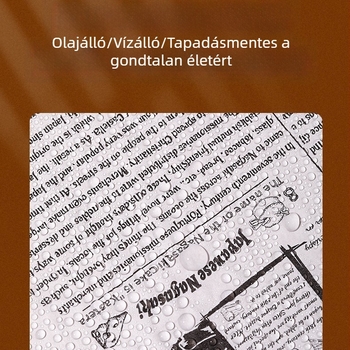 4349. Mimu sütőpapír tekercs, szilikon bevonattal, 8 m, modern minimál stílus, angol mintázat