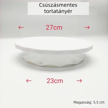 Lotusz alakú süteménydíszítő forgótál csapágyakkal, forgó tortadíszítő állvány, csúszásmentes otthoni használatra