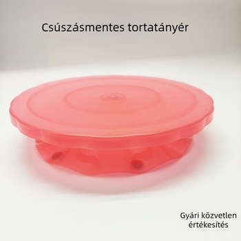 Lotusz alakú süteménydíszítő forgótál csapágyakkal, forgó tortadíszítő állvány, csúszásmentes otthoni használatra