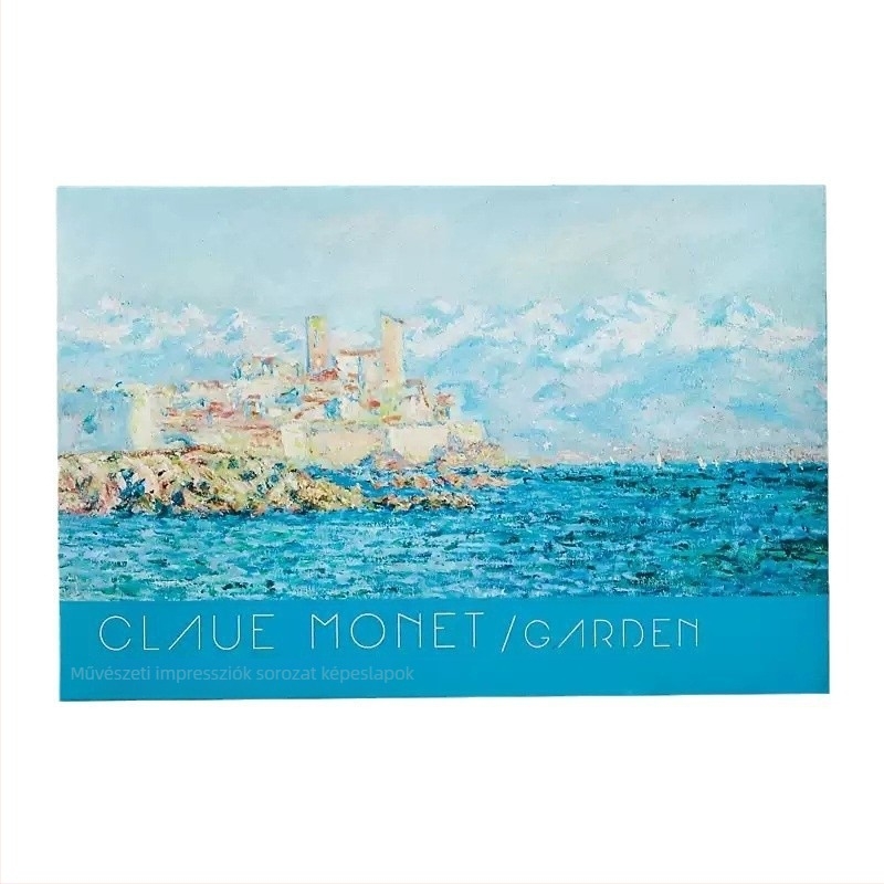 Monet-kert ihletésű impresszionista olajfestmény faldekoráció – kártyaszerű művészeti nyomat