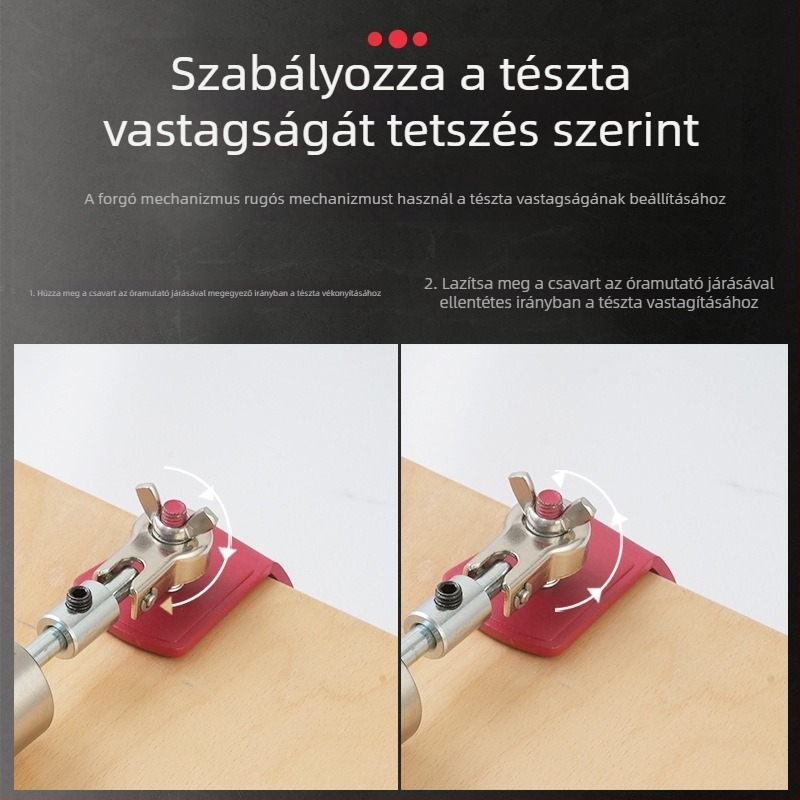 Pelmeni tészta nyújtó rollerfa fogantyúval és 304 rozsdamentes acél hengérrel
