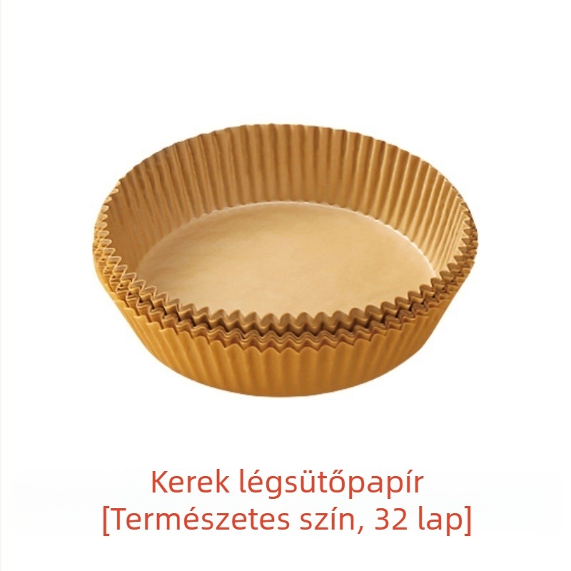 Légsütőpapír – zsírt felszívó, tapadásmentes, kerek formájú, magas hőmérsékletre alkalmas sütőalátét