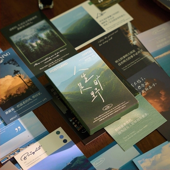 Early Foam dobozos képeslapok: Az élet vadon – Magas esztétikai táj-dekorációk DIY üzenetkártyák, 30 db