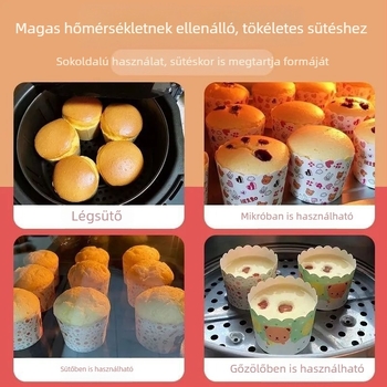 Sütőben használható papírmuffin formák – otthoni süteményekhez