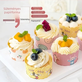Sütőben használható papírmuffin formák – otthoni süteményekhez