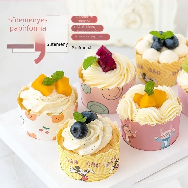 Sütőben használható papírmuffin formák – otthoni süteményekhez