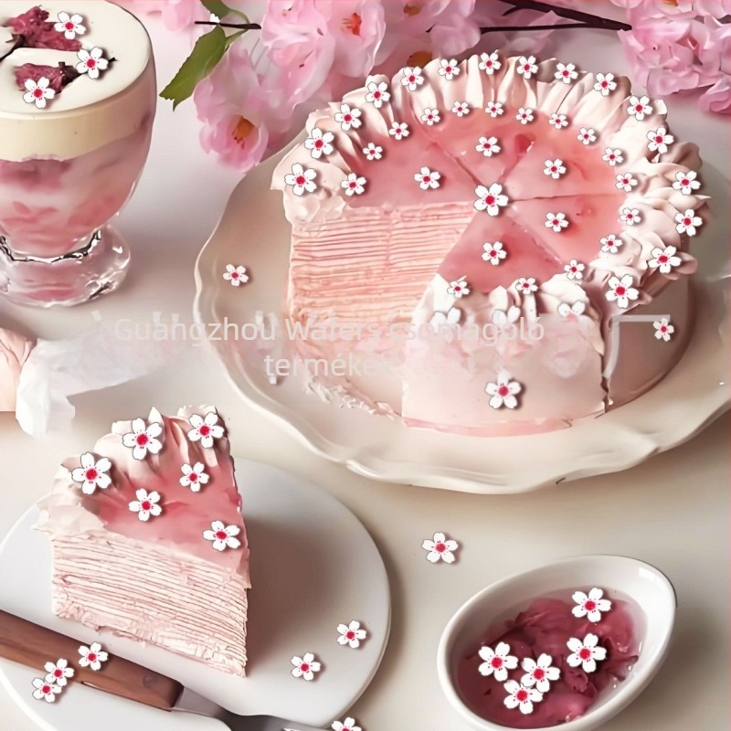Ehető waferpapír meggyvirágos tortadíszítéshez