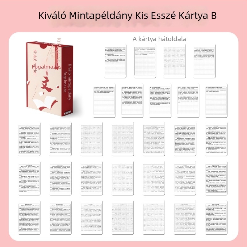 55 általános iskolai írásanyag másolási gyakorlatokra — vízálló művészeti képeslap készlet