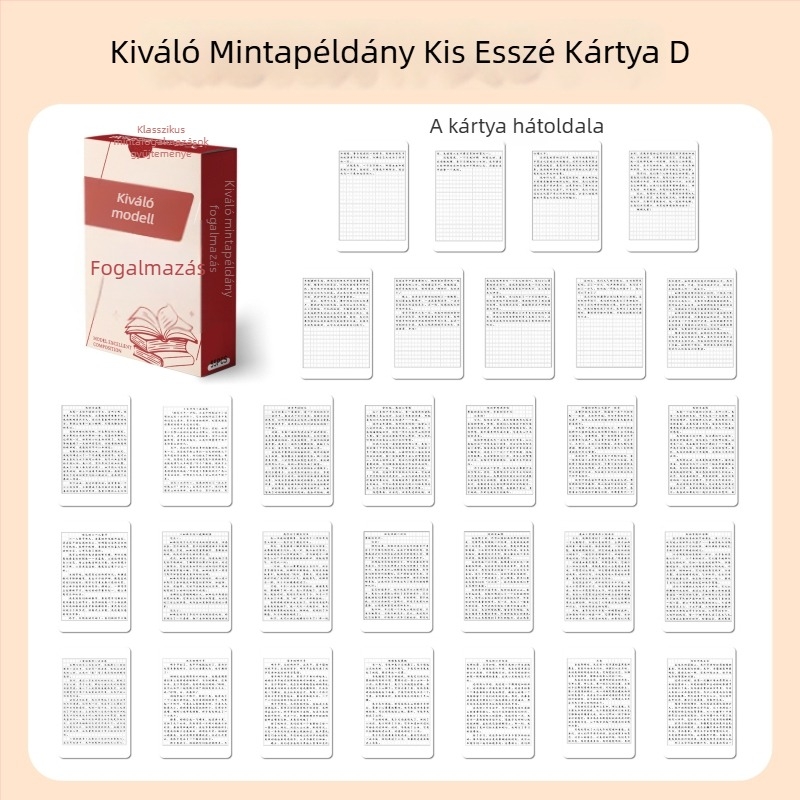 55 általános iskolai írásanyag másolási gyakorlatokra — vízálló művészeti képeslap készlet