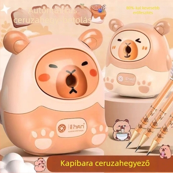 Rajzfilm kapibara ceruzahegyező, kézi működtetésű