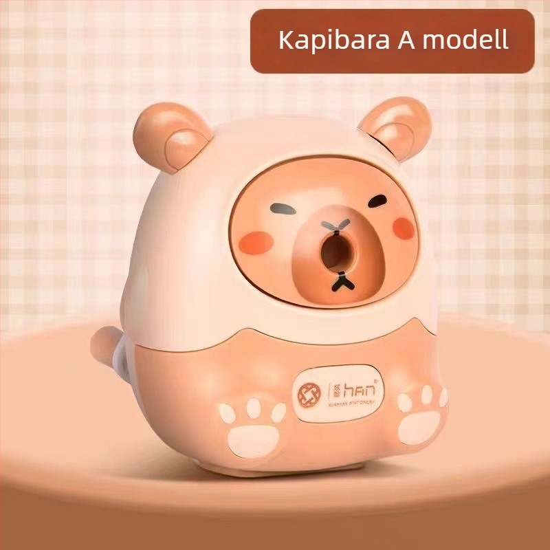 Rajzfilm kapibara ceruzahegyező, kézi működtetésű