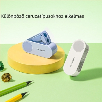 Deli NS074 Forgó kétlyukas ceruzahegyező, nagy átmérőjű, általános iskolásoknak