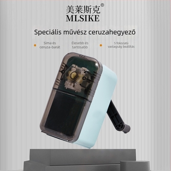 Fém kézi ceruzahegyező növény alakú dizájnnal, vázlatokhoz és szénceruzákhoz