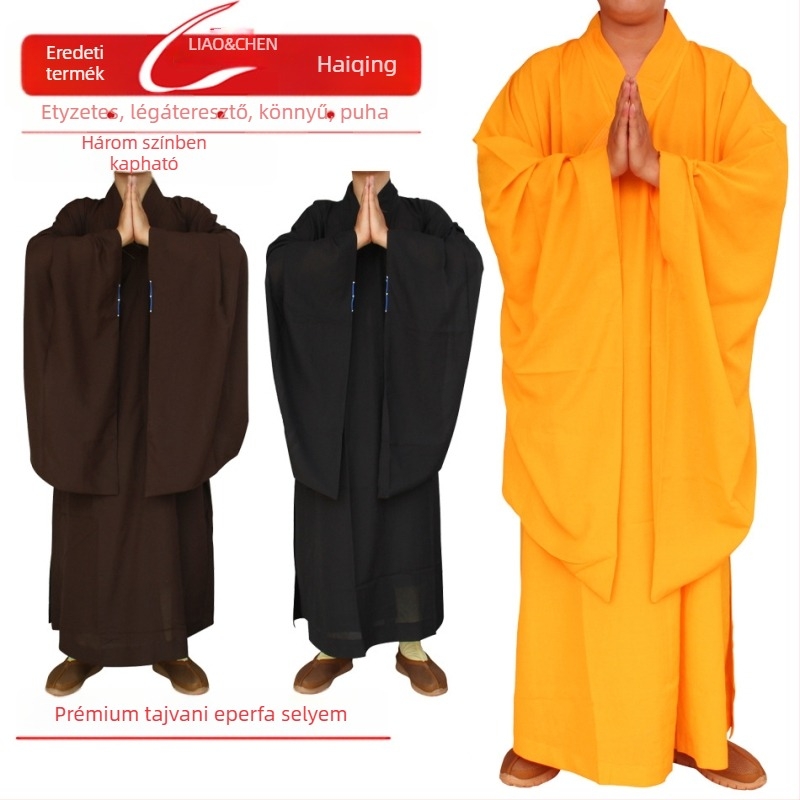Kenderfonalból készült szerzetesi ruhaszövet meditációhoz – légáteresztő, lágyan omló, átlátszatlan
