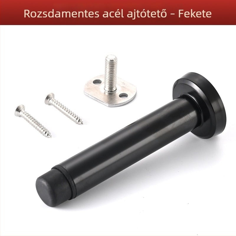 Rozsdamentes acél ajtóstop, hangtalan, ütközésgátló fürdőszobához és szobákhoz