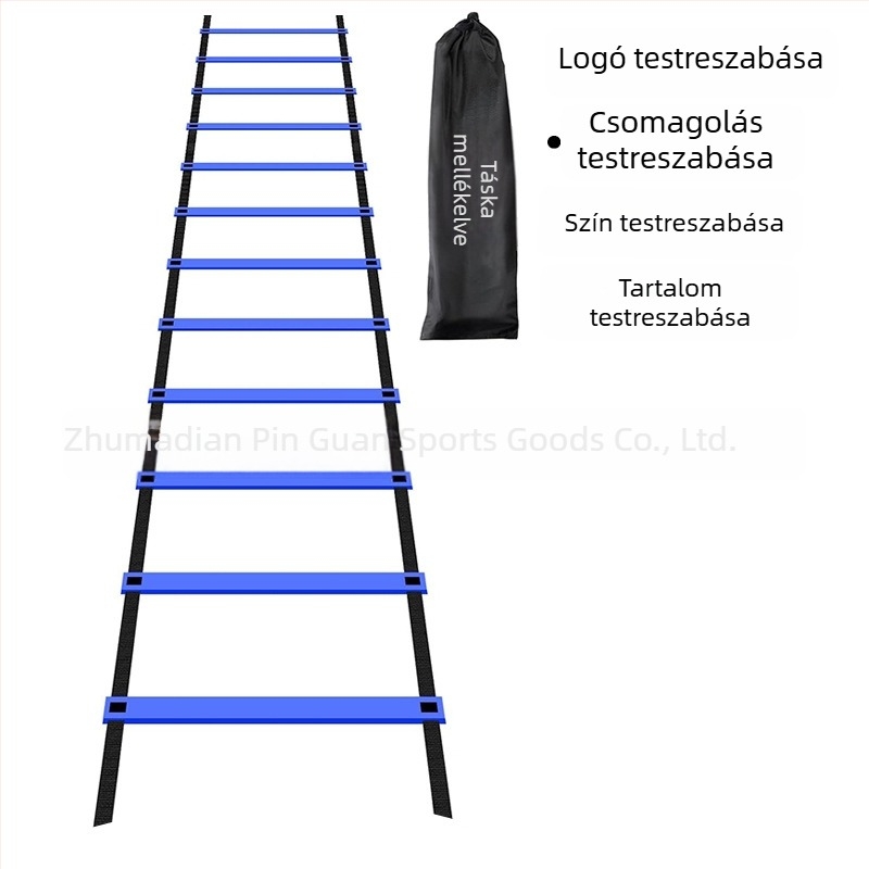 Agilitási létra 42×0,3 cm futballhoz, edzőfelszerelés, robbanékonyság-edzés
