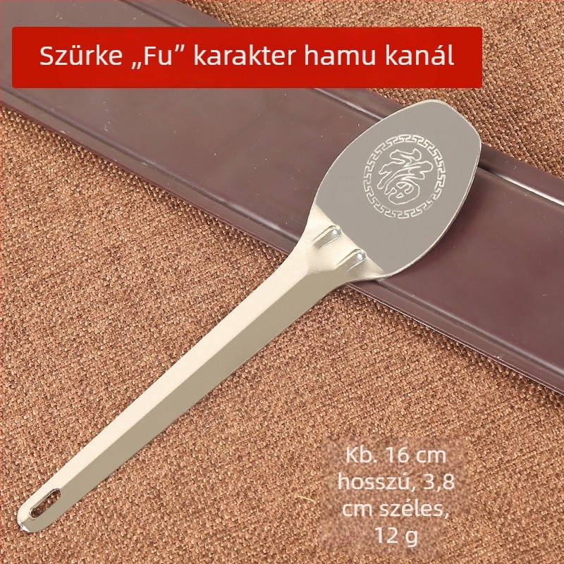 Ötvözetből készült hamu-lapát füstölőhöz, kis méret