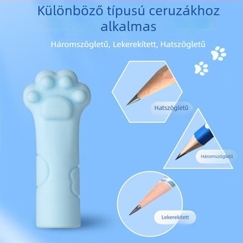 Rajzfilmfigurás szilikon ceruzakapó, puha gumi ceruzakapó általános iskolások számára