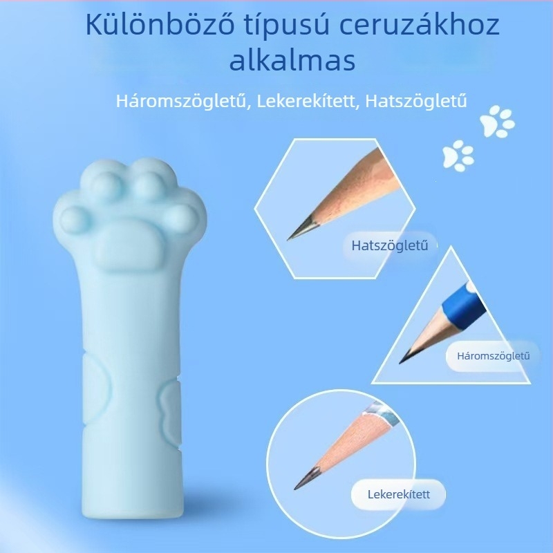 Rajzfilmfigurás szilikon ceruzakapó, puha gumi ceruzakapó általános iskolások számára