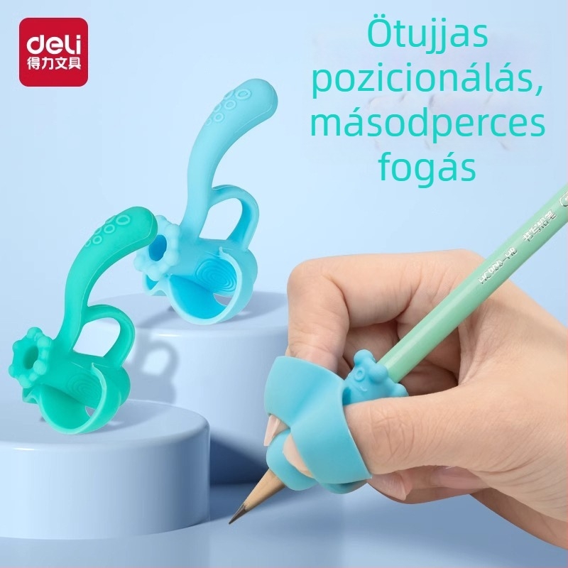 Deli VC504 ötujjas tollfogó tartáskorrektor általános iskolások számára