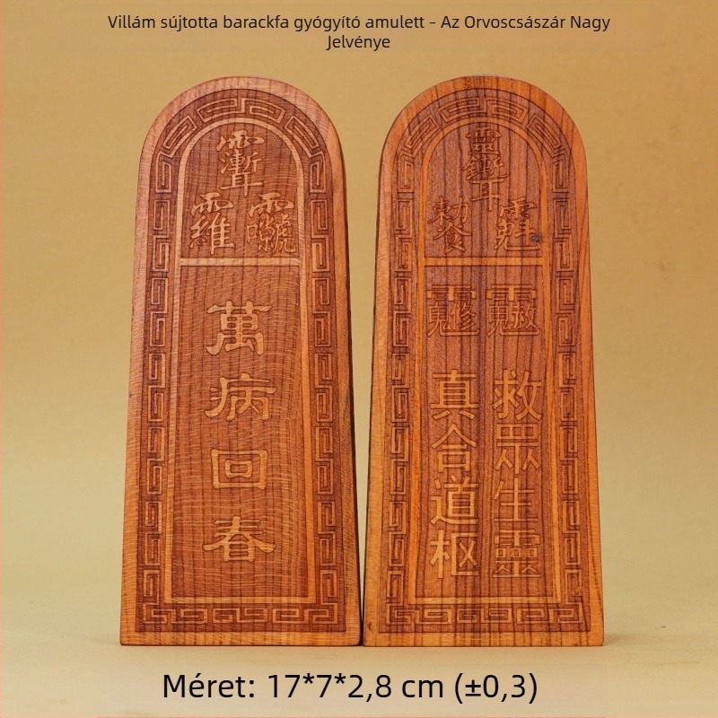 Taoista rituális talizmánfa, amelyet villám ért