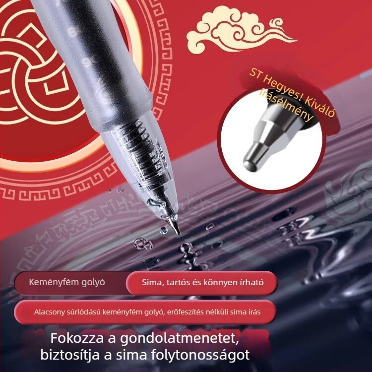 Deli vizsgás gél toll, fekete, gyorsan száradó, sima írás, ST hegye, közép- és felsőfokú vizsgákhoz