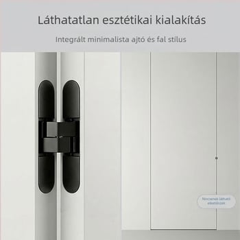 Háromdimenziós állítható rejtett keresztes zsanér faajtóhoz, kifelé nyíló, cinkötvözet