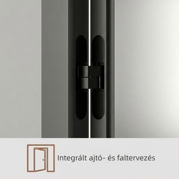 Háromdimenziós állítható rejtett keresztes zsanér faajtóhoz, kifelé nyíló, cinkötvözet