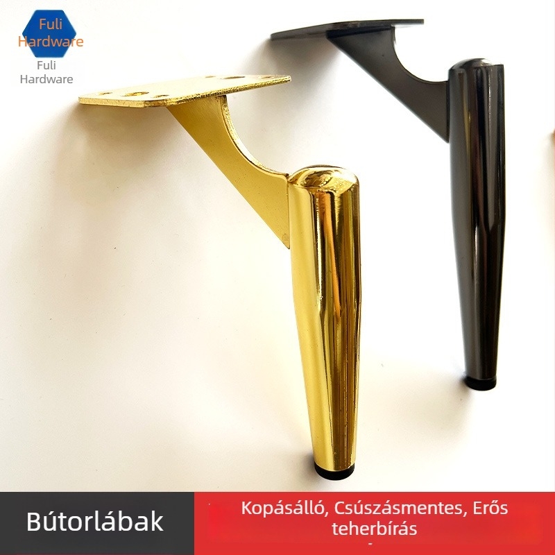 D048 fém bútor lábak, könnyed luxus stílus, 15/19 cm, kanapé, TV-szekrény, előszoba és fürdőszobai szekrényekhez — hidegen hengerelt acél