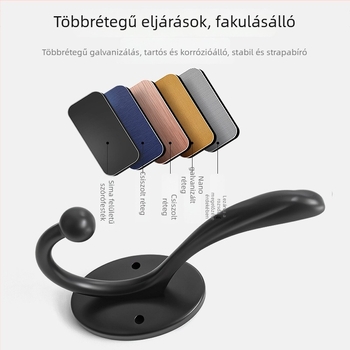 Fali ruhakampó bejárathoz és gardróbhoz, fúrás nélkül, egy kampó