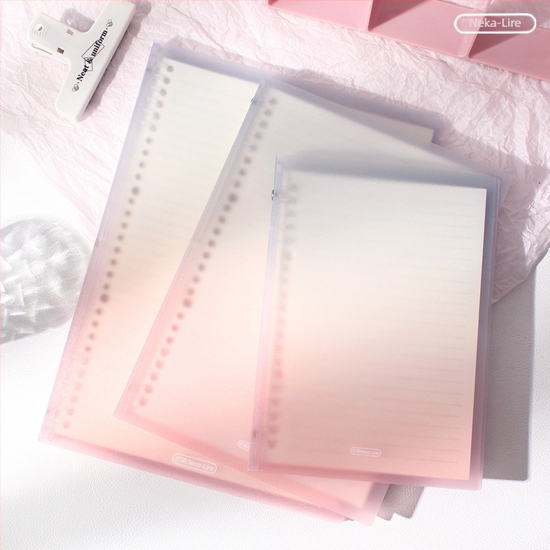 Gradient színű notesz leválasztható borítóval, formátum A5/B5, jegyzet- és naplófüzet, A4
