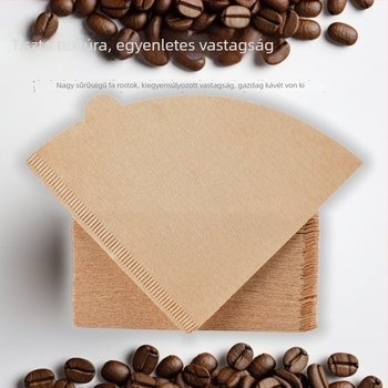 V60 kávéfilter papír, egyszer használatos, konikus formájú szűrő drip kávéfőzőkhöz