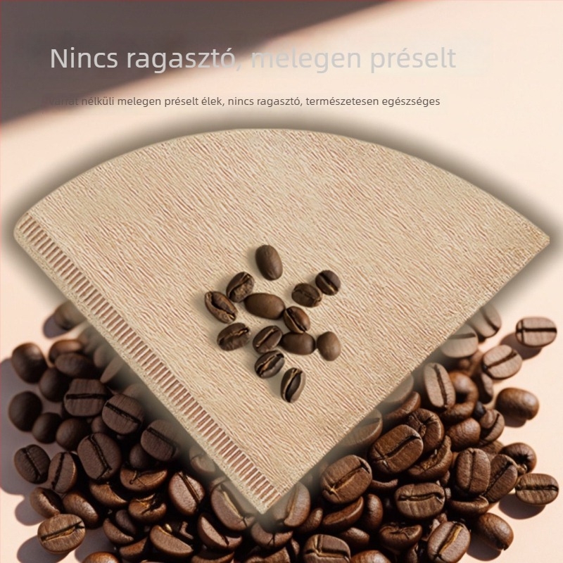 V60 kávéfilter papír, egyszer használatos, konikus formájú szűrő drip kávéfőzőkhöz