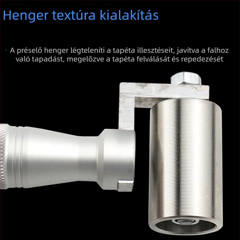 Rozsdamentes acélból készült csapágyas tapétaroll