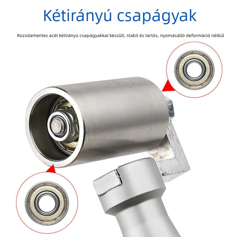 Rozsdamentes acélból készült csapágyas tapétaroll