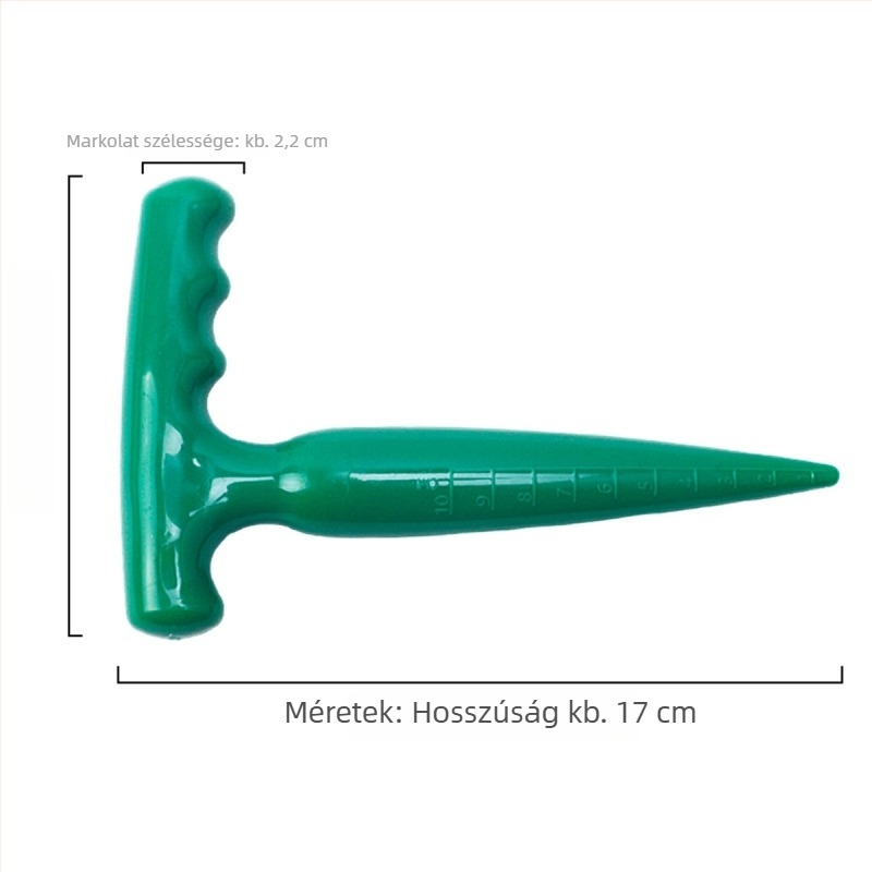 Műanyag kerti lyukfúró hosszú nyéllel ültetéshez